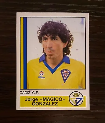 1987/1988 Magico Gonzalez Panini Futbol 87 Card Sticker Cadiz El Salvador • $145