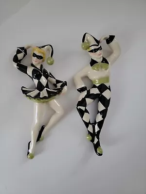 $249.99 • Buy 1950s VINTAGE CERAMIC ARTS STUDIO Harlequin & Columbine Figurines Mid-Century