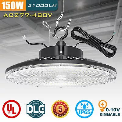 LED UFO High-Bay Warehouse Light 150 Watt Lamp Industrial Area AC 277- 480Volts • $100.86