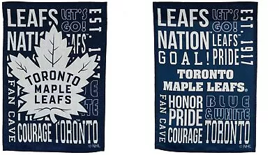 Toronto Maple Leafs Premium Double Sided Banner House Flag Fan Rules Design... • $33.79