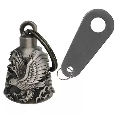 Motorcycle Biker Bell W/ Motorcycle Bell Hanger Motorcycle Accessories Silver • $14.99