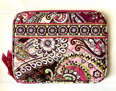 Vera Bradley Tablet Sleeve Zip Closure Retired Very Berry Paisley NWOT • $8.99