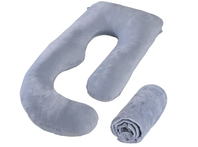 $26.50 • Buy Maternity Shaped Pregnancy Pillow Cover Body Support Cooling Super Soft