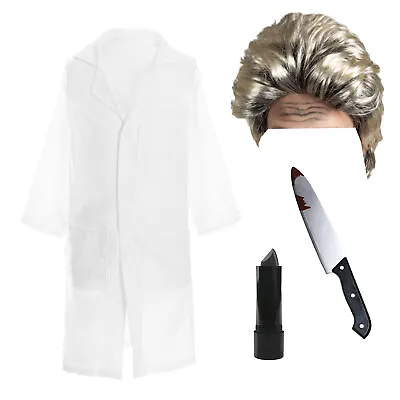 Adults Gordon Ramsay Costume Tv Chef Celebrity Fancy Dress Ramsey Wig Coat • £19.99