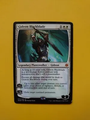 MTG Card.  Gideon Blackbalde WAR Mythic Planeswalker • £2.61