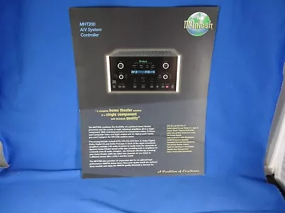 McIntosh Audio MHT200 A/V System Controller SPEC SHEET  Audible Elegance Cinti • $12.50