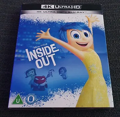 Inside Out (& Slipcover) 4K UHD & Blu Ray New Sealed UK Ultra HD Disney Pixar • £14.99