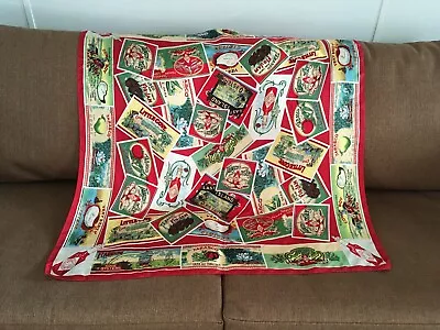 VTG Tabasco Hot Sauce 100% Silk Scarf Red Novelty Foodie Souvenir Square READ • $14.99