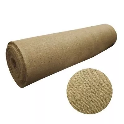 50 Yard Roll 40  W 10 Oz Burlap Premium Natural Vintage Jute Fabric Upholstery • $189.99