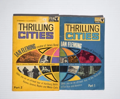 $100 • Buy Ian Fleming Thrilling Cities Pan Part 1 & 2 1960's James Bond 007