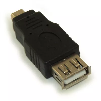 USB A Female/Micro-B 5 Pin Male Adapter (Data & Charge) • $2.54