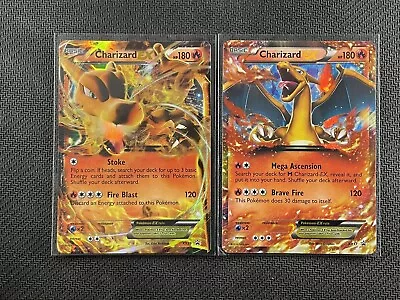 Pokemon Card X2 Charizard EX XY Black Star Promo Ultra Rare Holo XY29 & XY17 • $2.25