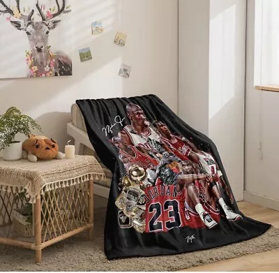 Basketball Lakers Jordan Flannel Soft Blanket • $64.59