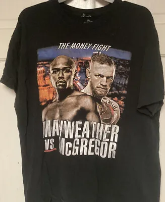 Floyd Mayweather Vs Conor McGregor The Money Fight Boxing MMA 2-sided XL Tee • $18.99