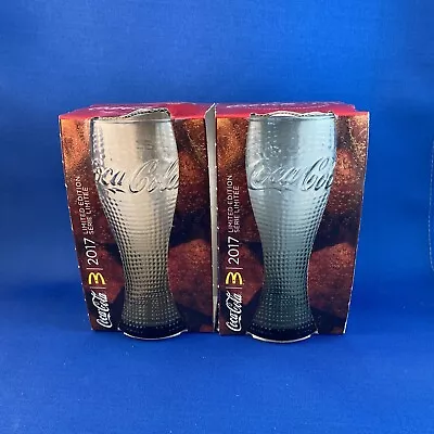 2017 McDonalds Coca Cola Limited Edition Series Glass  Pixel” 2 Glasses • $29.23