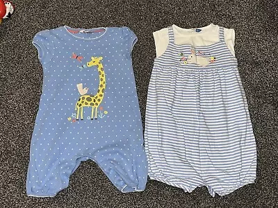 John Lewis Baby Girls Animals Short Summer Romper Suits 18-24 Months  • £3.50