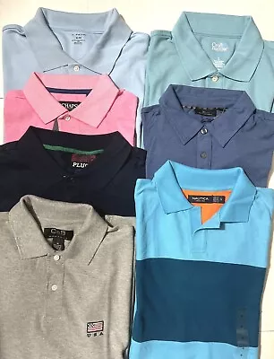 Men's New Short Sleeve Polo T-Shirt Tops - Choice Size & Color • $19.99