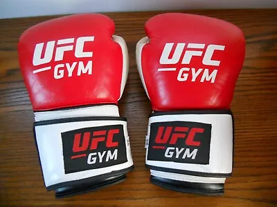 UFC GYM 16OZ Boxing MMA Martial Arts Sparring Training Gloves Red White Black • $29