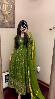 $95.74 • Buy Bollywood Suit New Gown Salwar Kameez Pakistani Indian Wedding Party Wear Dress
