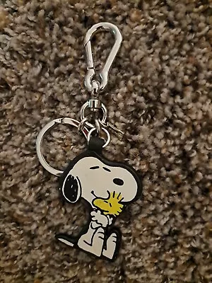 Snoopy Cuddly Woodstock Enamel Keyring Bag Charm • $38