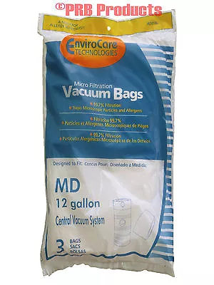 MD Modern Day 12 Gallon 721 Allergen Style Central Vacuum System Bag Hyperflow • $8.90