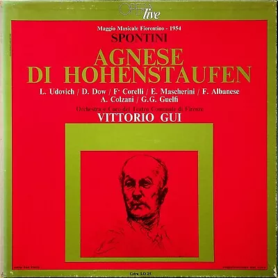 SPONTINI- Agnese Di Hohenstaufen Live 1954 GUI 3-LP EX+ Udovich/Corelli/Albanese • $12.01