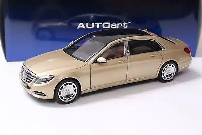 1:18 AUTOart Mercedes - Maybach S-CLASS S600 Limousine Light Gold 76294 • $130.22