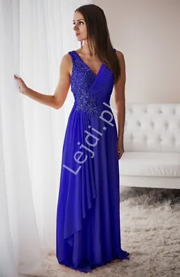 £116.81 • Buy Long Dress  With Crystals-Mother Of The Bride,Groom,Wedding Guest