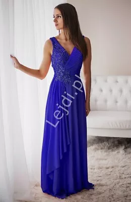 £119.22 • Buy Long Dress  With Crystals-Mother Of The Bride,Groom,Wedding Guest