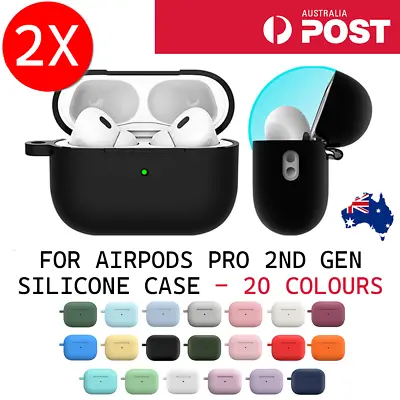 $5.65 • Buy X2 Shockproof Headphone Case Silicone Cover Skin For AirPods Pro 2nd Generation