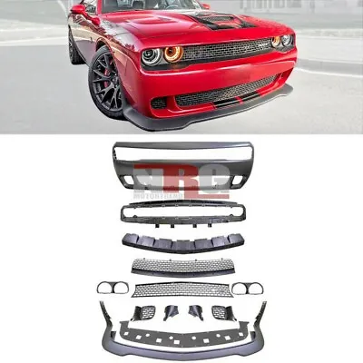 For 2015-2023 Dodge Challenger Hellcat Style Full Front Bumper Replacement • $669