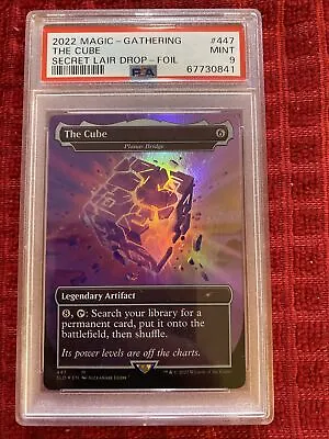 Magic The Gathering Secret Lair Drop - Fortnite The Cube Foil PSA 9 Mint #447 • $49