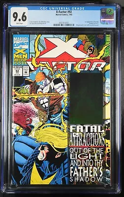 X-Factor #92 CGC 9.6 1993 1st App Exodus Wraparound Cover With Havok Hologram • $39.99