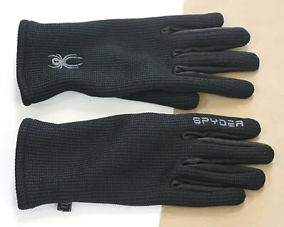 Spyder Leather Palm Gloves Medium Black Unisex • $13.99