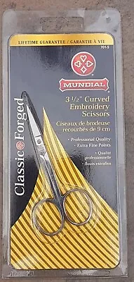 Mundial 3.5 Curved Embroidery Scissors Classic Forged • $13.99