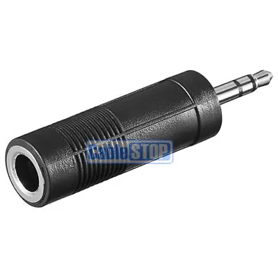 £1.95 • Buy 3.5mm AUX STEREO MALE PLUG To 6.35mm 1/4  JACK FEMALE SOCKET AUDIO ADAPTER