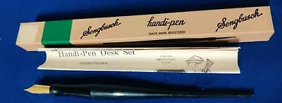 VINTAGE SENGBUSCH HANDI-PEN Fountain Pen W/BOX + Insert #16 Tip Medium Black  • $21.72