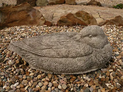 Old Large Resting Duck Vintage Cement/concrete Garden Statue 14 1/2  Long • $129.99