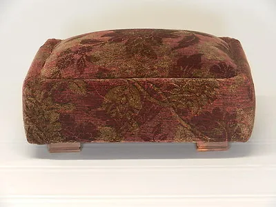 Deco Low Profile Footstool (in 6 Fabrics)  • $119