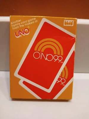 O'NO 99 Family Card Game - Vintage 1980  International Games Uno - Sealed • $19.95