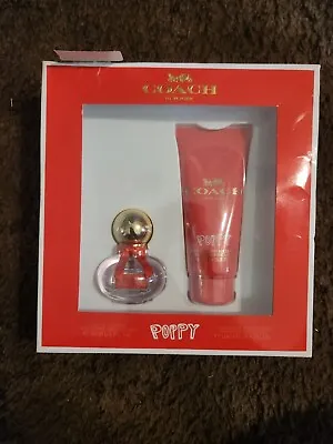 Coach Poppy 2pc Gift Set For Women EDP 1 Fl Oz Perfume & Body Lotion 3.3 Oz New • $40