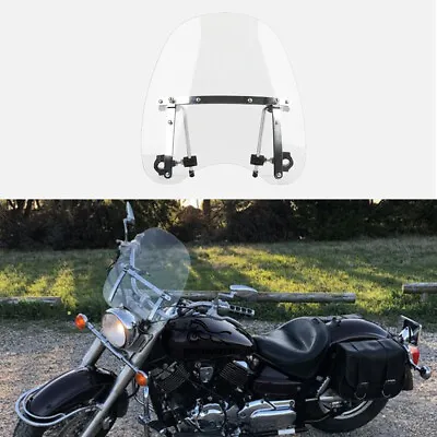 1''&7/8 Clear Motorcycle Windshield For Yamaha V Star 1100 650 Classic VStar 950 • $69.36