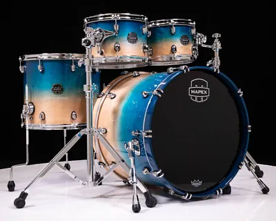 Mapex Saturn 4pc Rock Shell Pack - Aqua Fade • $1599