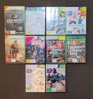 XBOX 360 Games Bundle X 10 - Lego Batman Grand Theft Auto Call Of Duty • $50