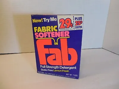 Fab Laundry Detergent ~ NEW! Vintage 7 Oz Small Box Movie TV Prop Collectible • $15.99