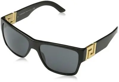 $269.95 • Buy CLASSY NEW Genuine VERSACE ROCK ICONS Black Gold Greca Sunglasses VE 4296 GB1/87