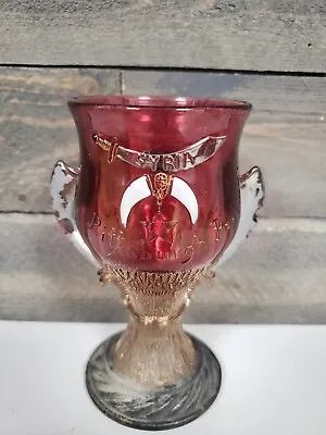 1908 Shriners Masonic  Syria Temple Sword Glass St. Paul Minn. Pittsburgh PA • £38.91