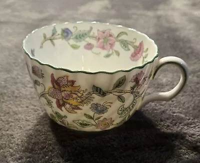 Minton HADDON HALL Single Teacup Green Fluted Rim • $9.99