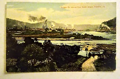 Eclipse Oil Works From Ninth Street FRANKLIN PA Oil City Venango County Postcard • $10.99