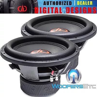 2 Dd Audio 612f-d2 12  Subs Woofers 3000w Dual 2ohm Car Subwoofers Bass Speakers • $698